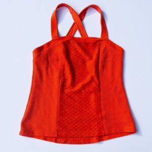 NWT Anthropologie Red Top Halter Deletta M Striped